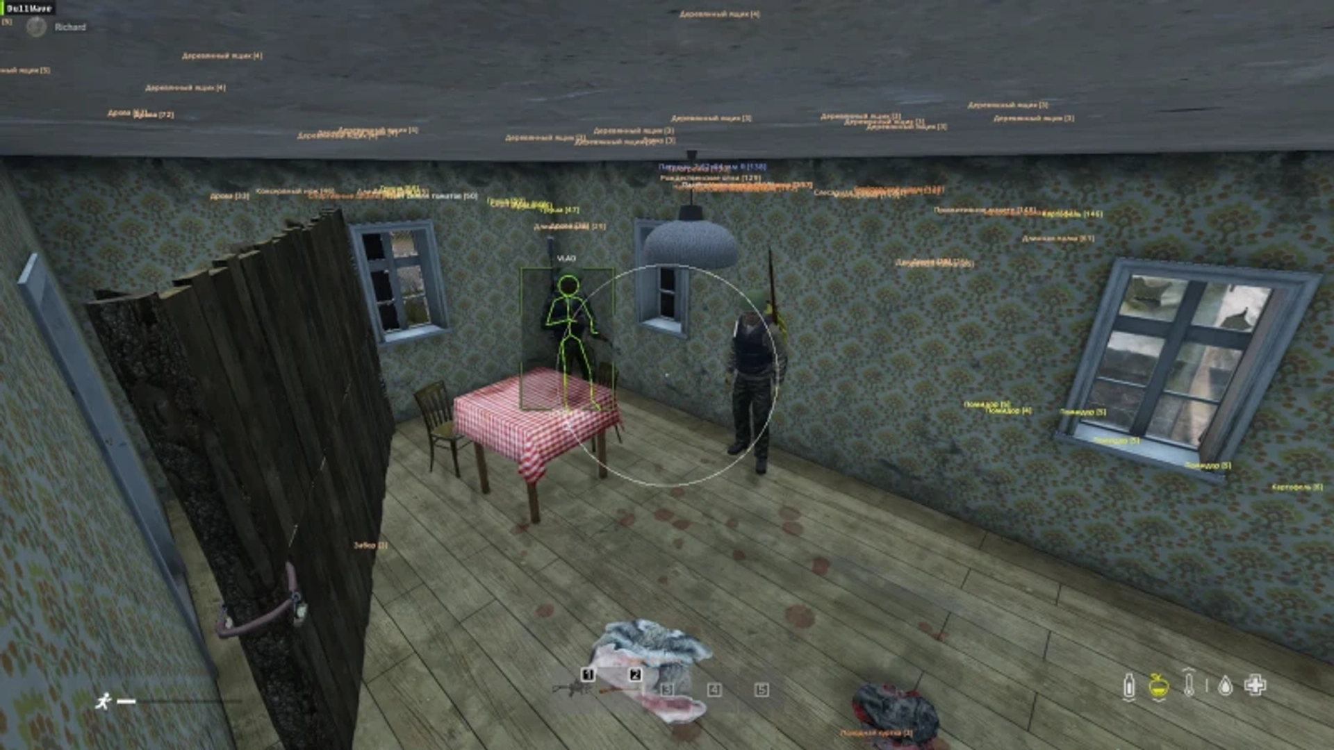 Dayz ESP overlay indoors on Windows PC